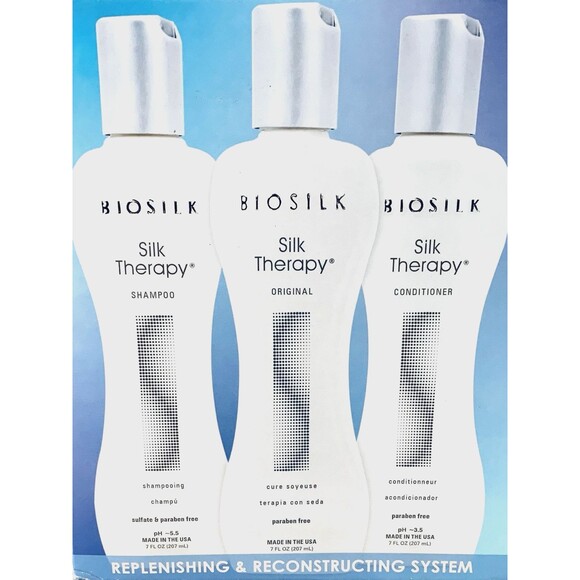BIOSILK Silk Therapy Replenishing & Reconstructing System For Hair NEW - Picture 2 of 6